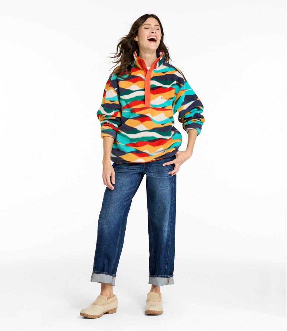 Print Adults' Bean's Classic Fleece Pullover