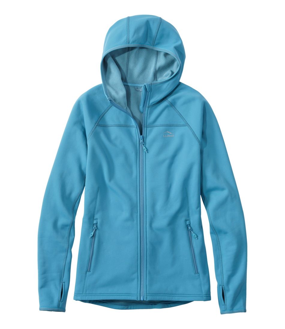 Women's PrimaLoft ThermaStretch Fleece Jacket Hooded Full-Zip