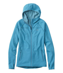 Women's PrimaLoft ThermaStretch Fleece Jacket Hooded Full-Zip