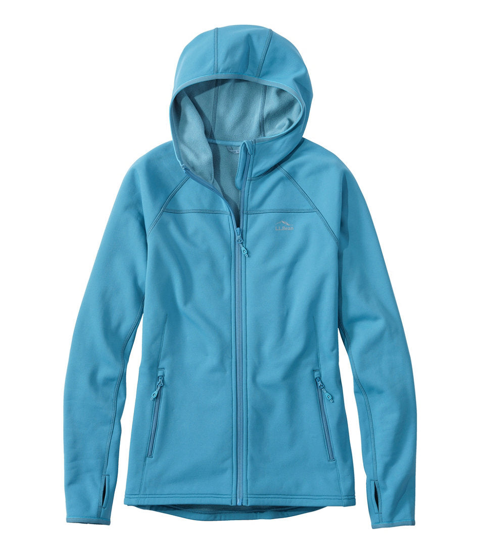 Women's PrimaLoft ThermaStretch Fleece Jacket Hooded Full-Zip