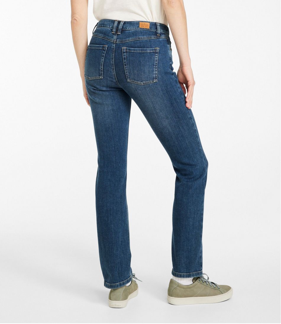Mid-Rise Straight-Leg Women's BeanFlex® Jeans