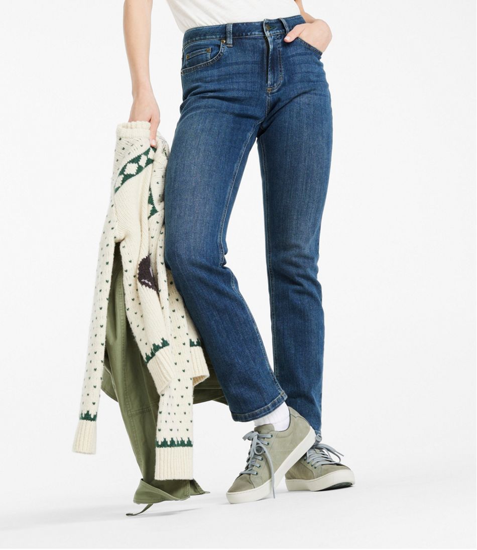 Mid-Rise Straight-Leg Women's BeanFlex® Jeans