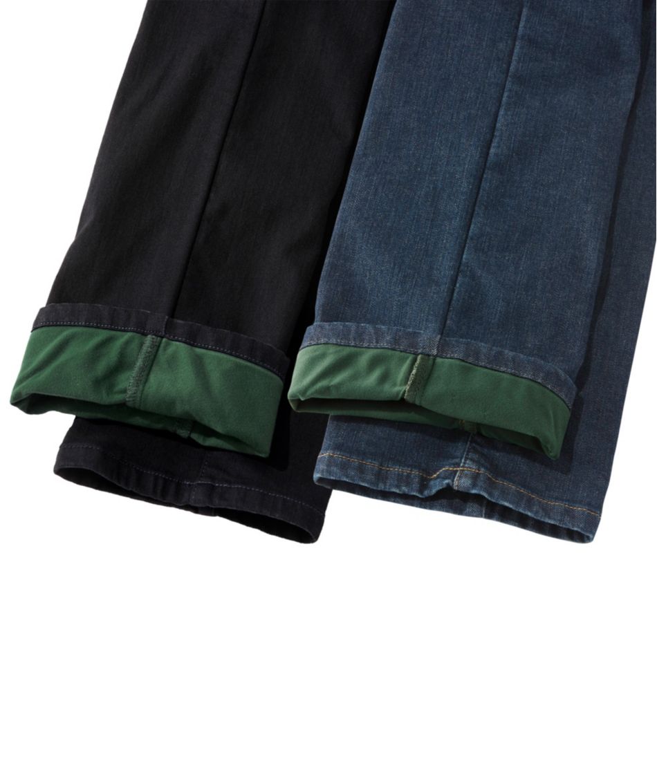 Women's True Shape Jeans High-Rise Straight-Leg Fleece-Lined