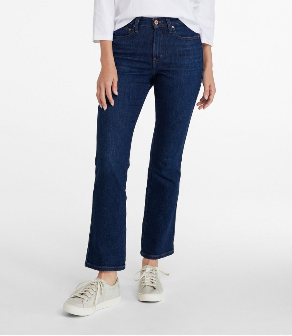 Women's L.L.Bean Everyday Stretch Jeans High-Rise Mini Bootcut Ankle