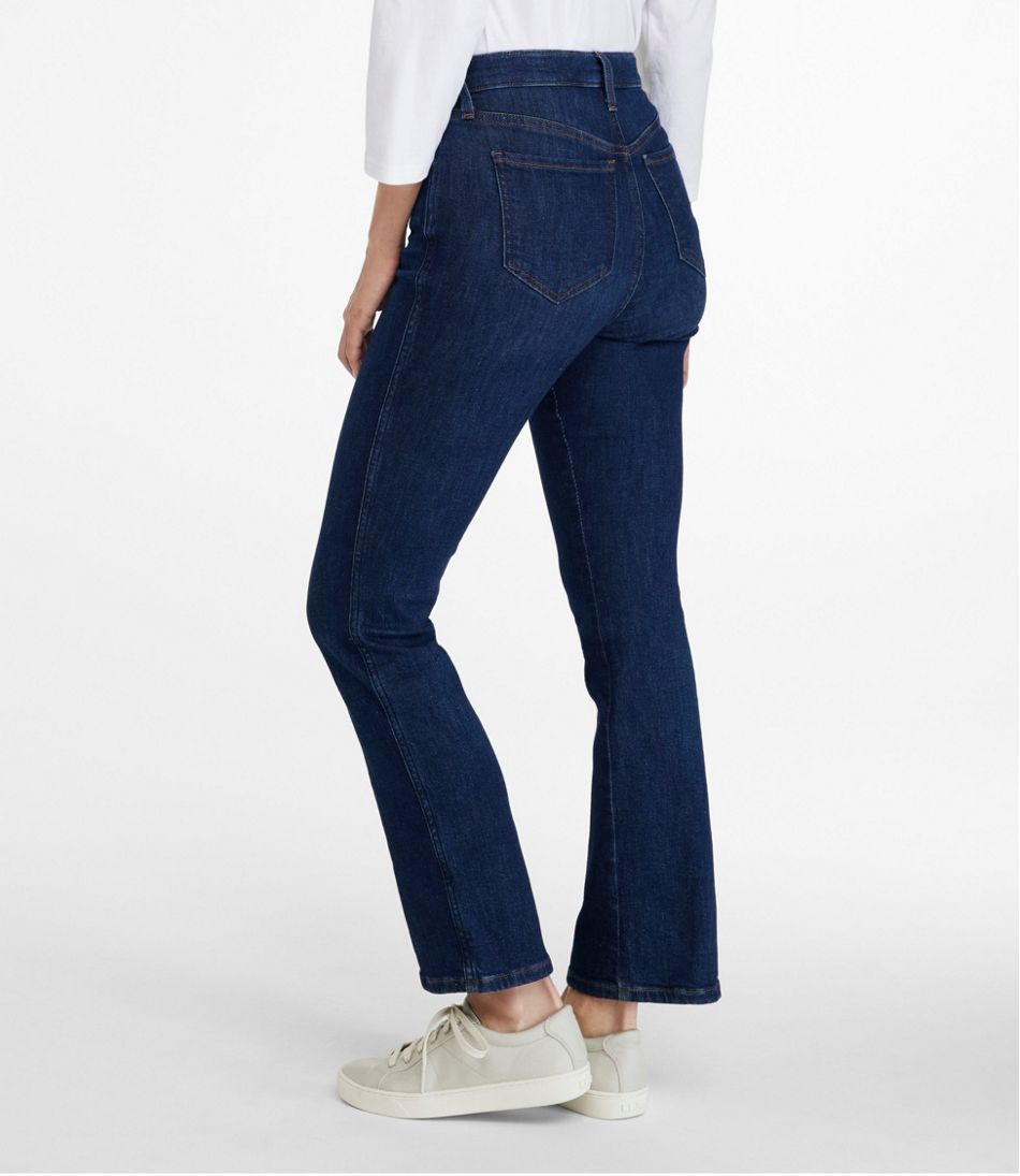 Women's L.L.Bean Everyday Stretch Jeans High-Rise Mini Bootcut Ankle