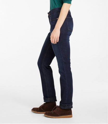 Women's BeanFlex® Jeans, Mid-Rise Straight-Leg Lined