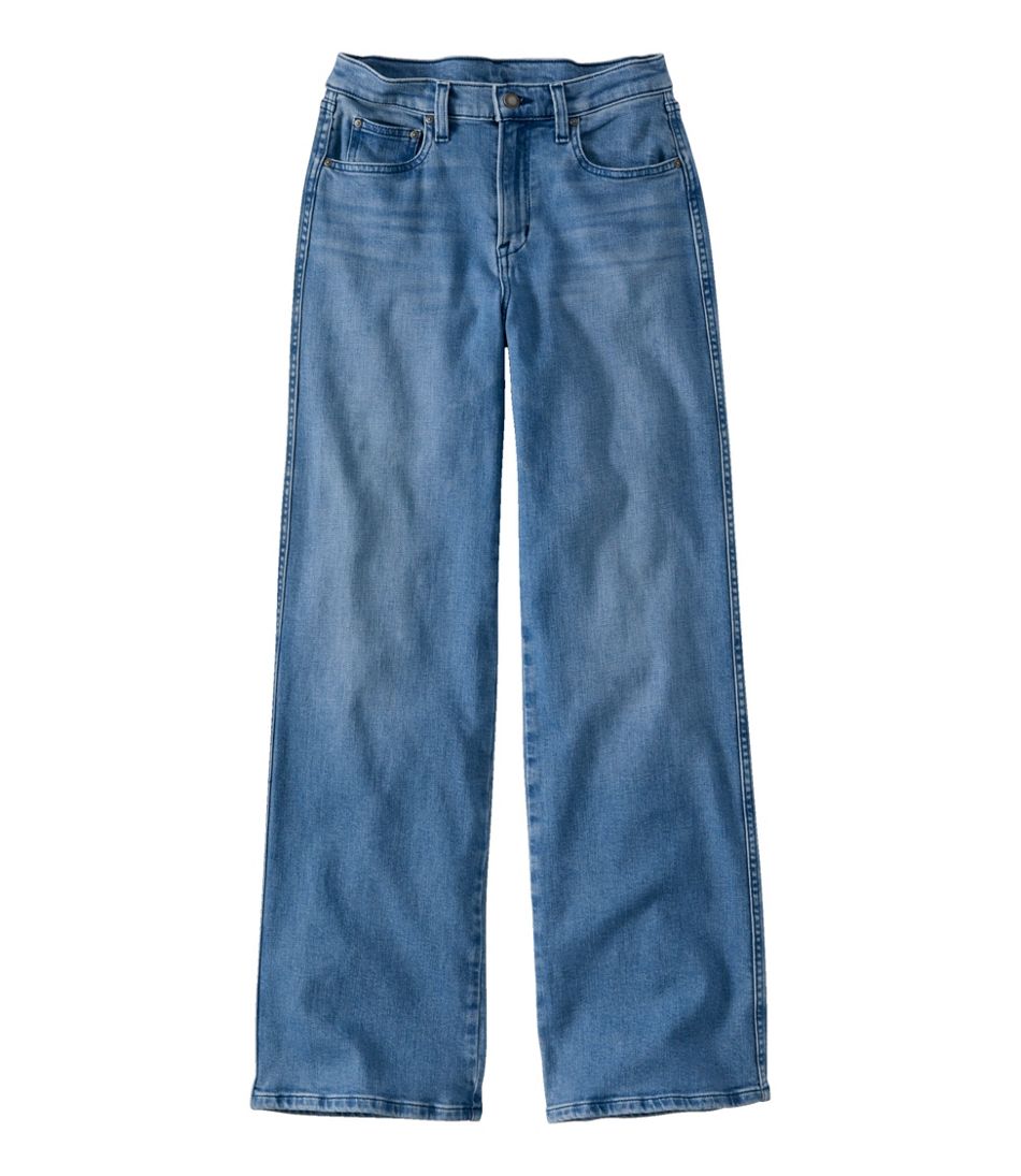 High-Rise Relaxed Wide-Leg Women's L.L.Bean Everyday Stretch Jeans