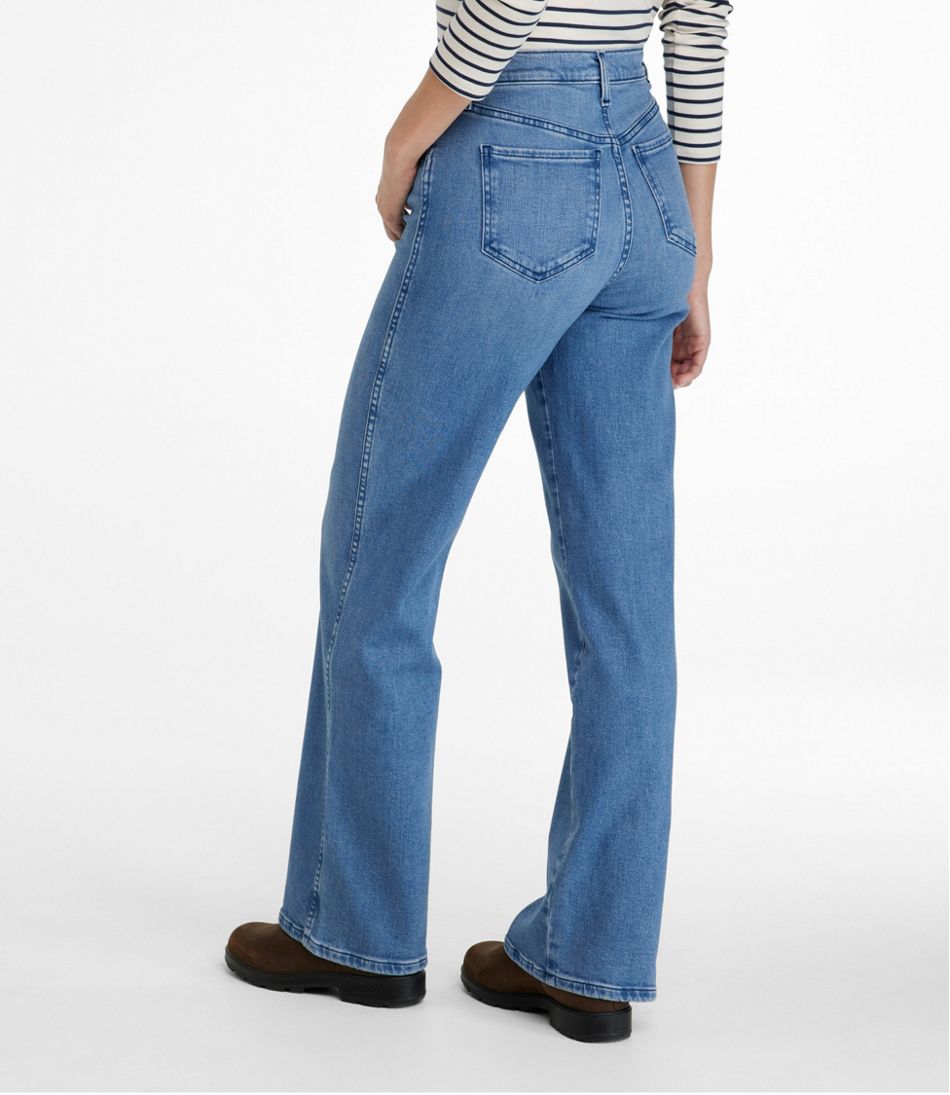 High-Rise Relaxed Wide-Leg Women's L.L.Bean Everyday Stretch Jeans