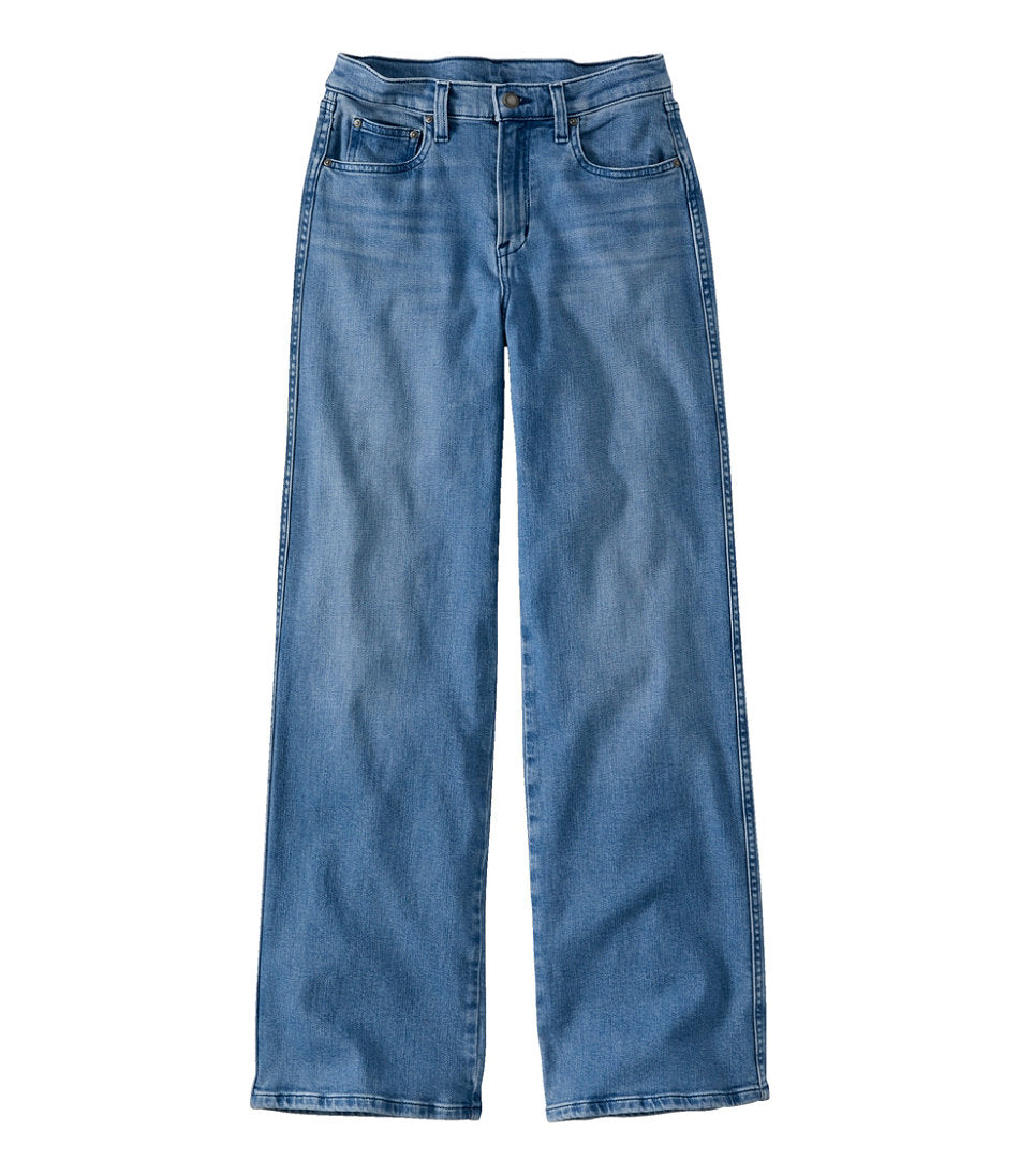 High-Rise Relaxed Wide-Leg Women's L.L.Bean Everyday Stretch Jeans