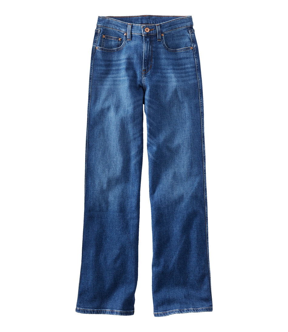 High-Rise Relaxed Wide-Leg Women's L.L.Bean Everyday Stretch Jeans