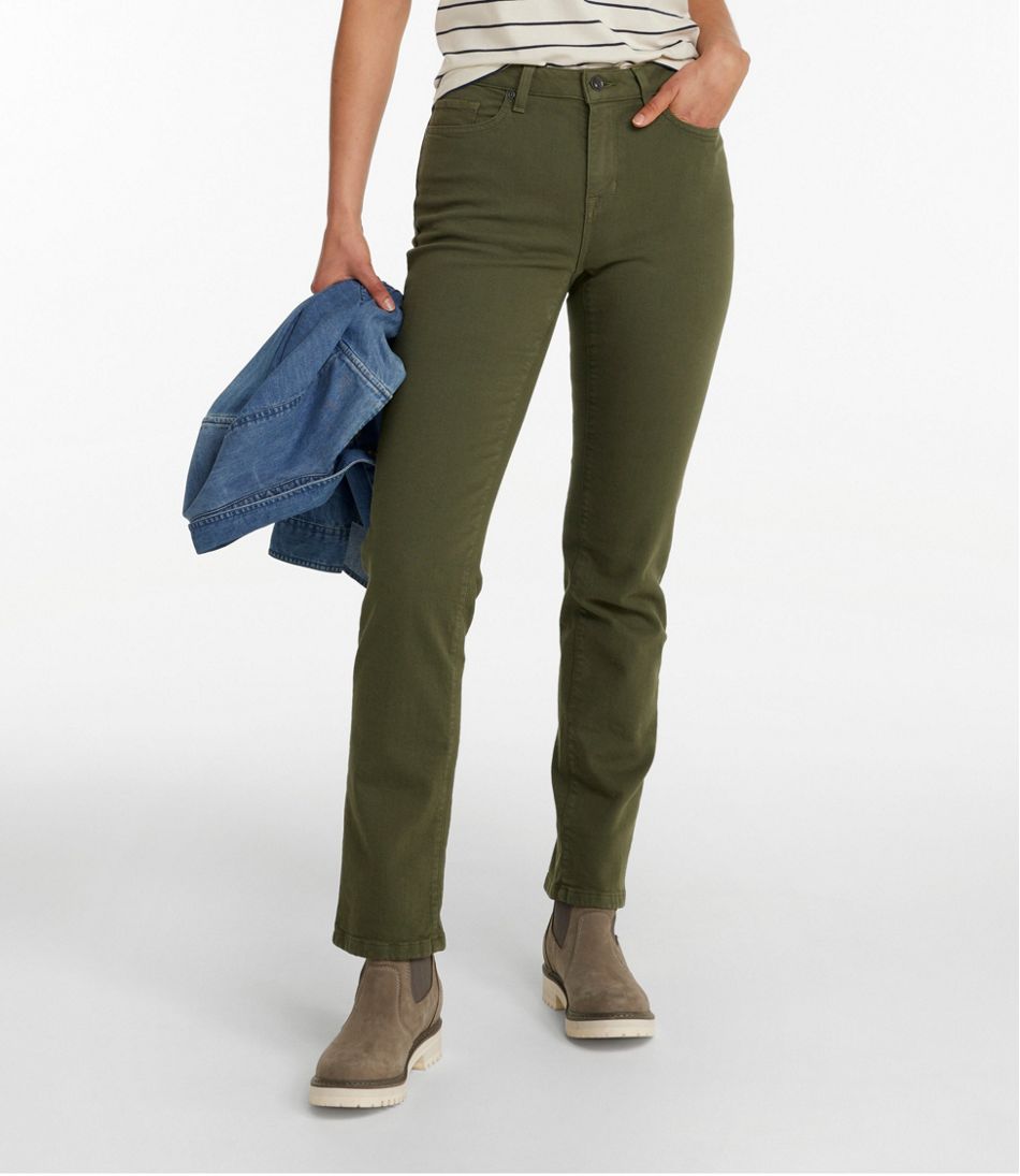 High-Rise Straight-Leg Colors Women's True Shape Jeans