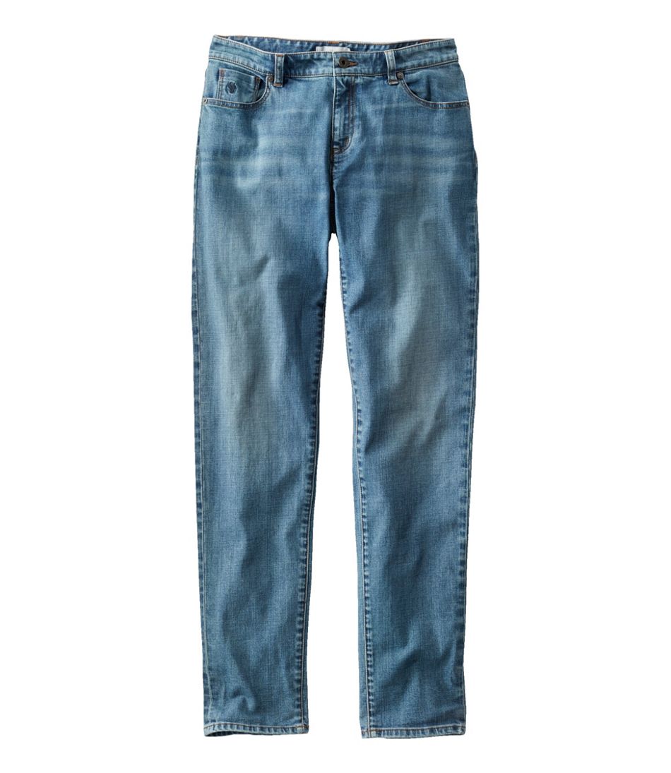Women's Signature Organic Denim Boyfriend Jeans Low-Rise Straight-Leg