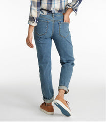 Women's Signature Organic Denim Boyfriend Jeans Low-Rise Straight-Leg