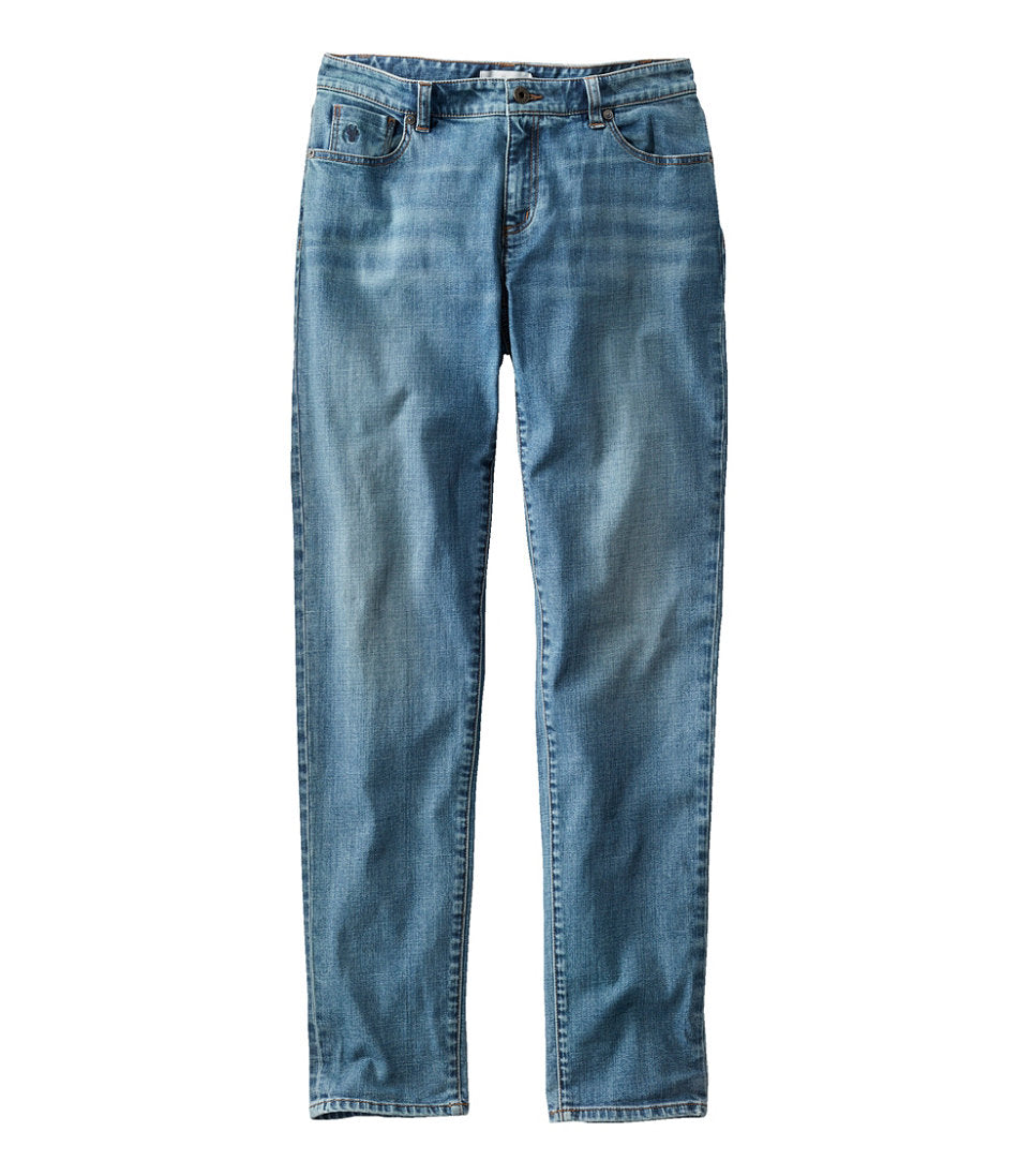 Women's Signature Organic Denim Boyfriend Jeans Low-Rise Straight-Leg