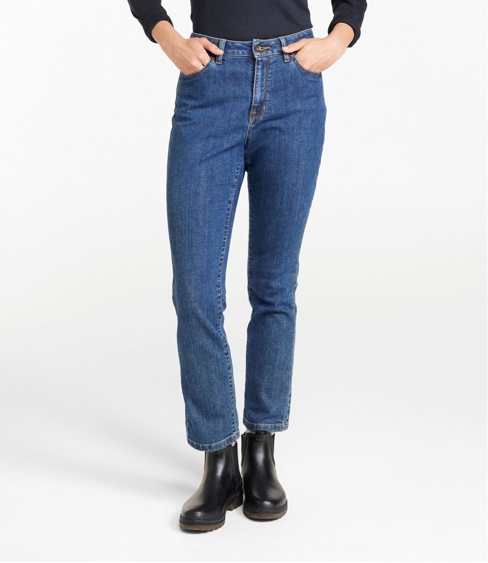 High-Rise Slim-Leg Ankle Women's True Shape Jeans