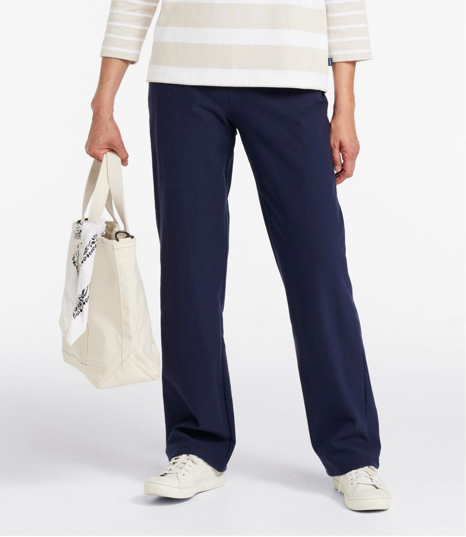 Fleece-Backed Straight-Leg Women's Perfect Fit Pants