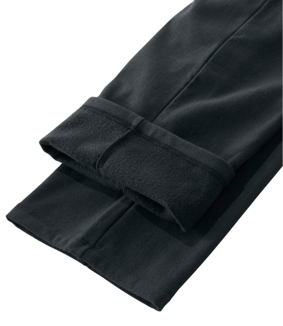 Fleece-Backed Straight-Leg Women's Perfect Fit Pants