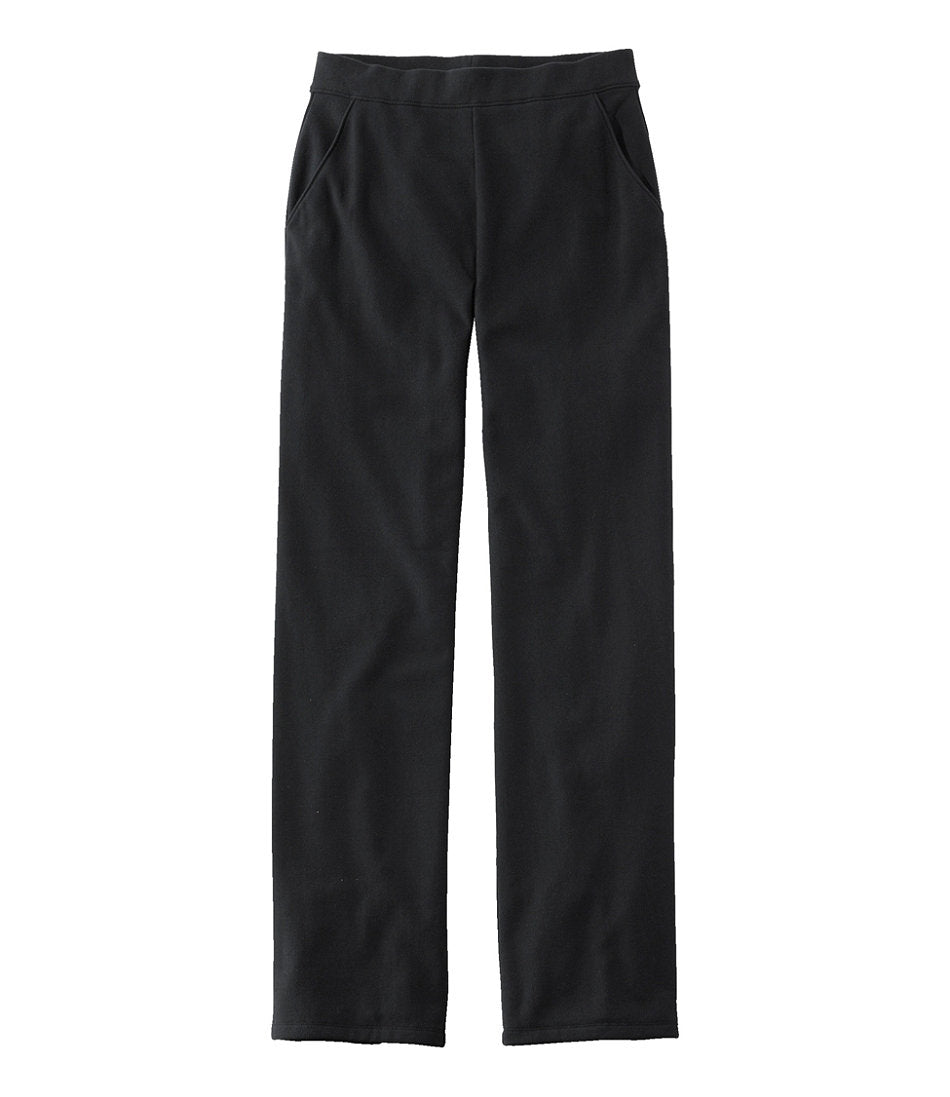 Fleece-Backed Straight-Leg Women's Perfect Fit Pants