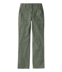Women's 207 Vintage Cotton Canvas Pants Mid-Rise Straight-Leg Cargo