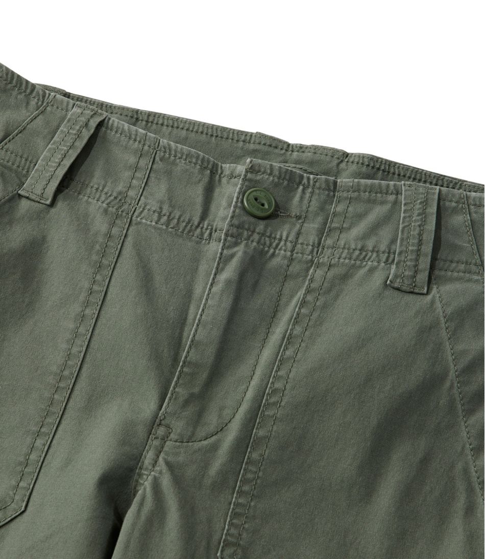 Women's 207 Vintage Cotton Canvas Pants Mid-Rise Straight-Leg Cargo