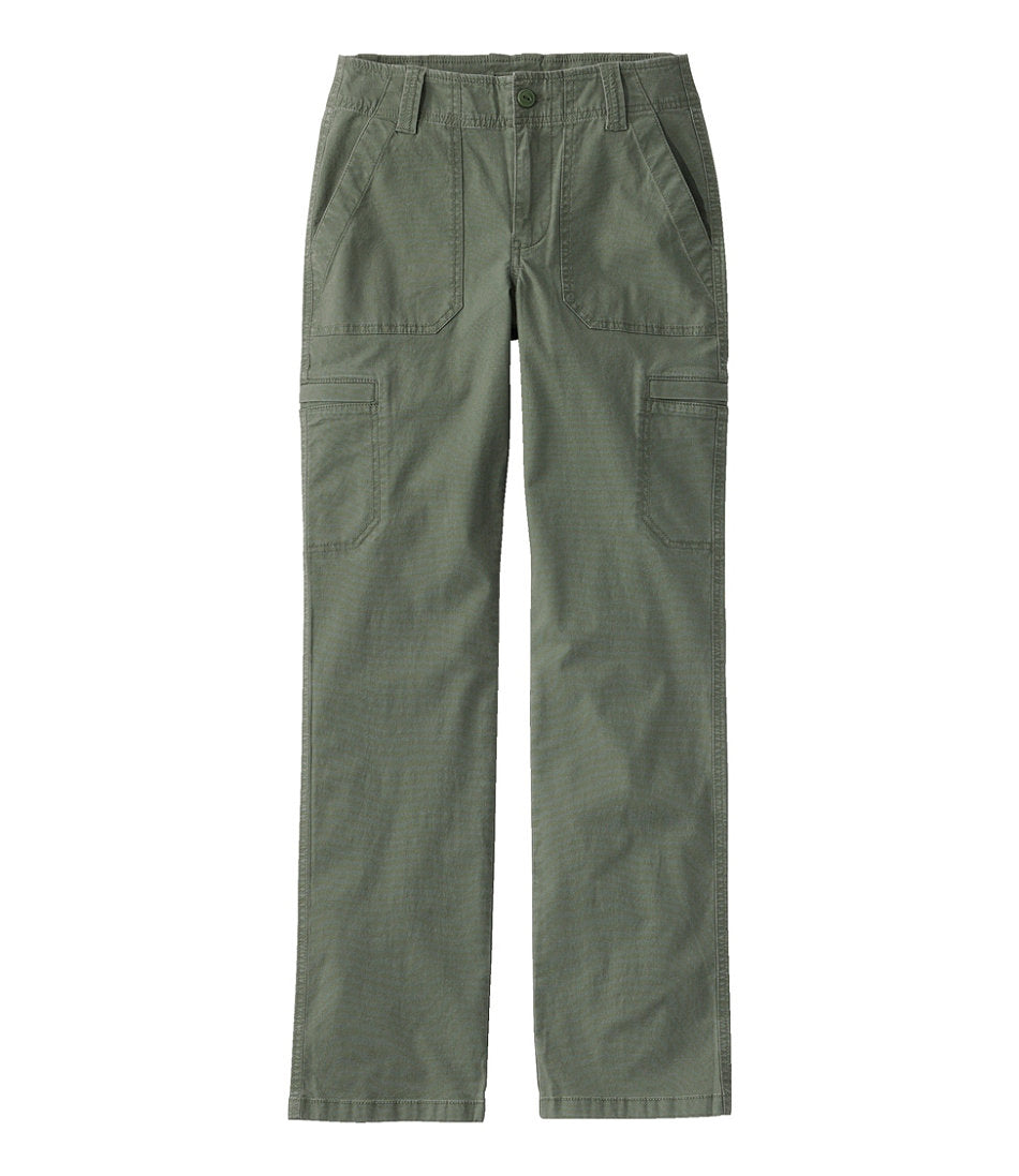 Women's 207 Vintage Cotton Canvas Pants Mid-Rise Straight-Leg Cargo