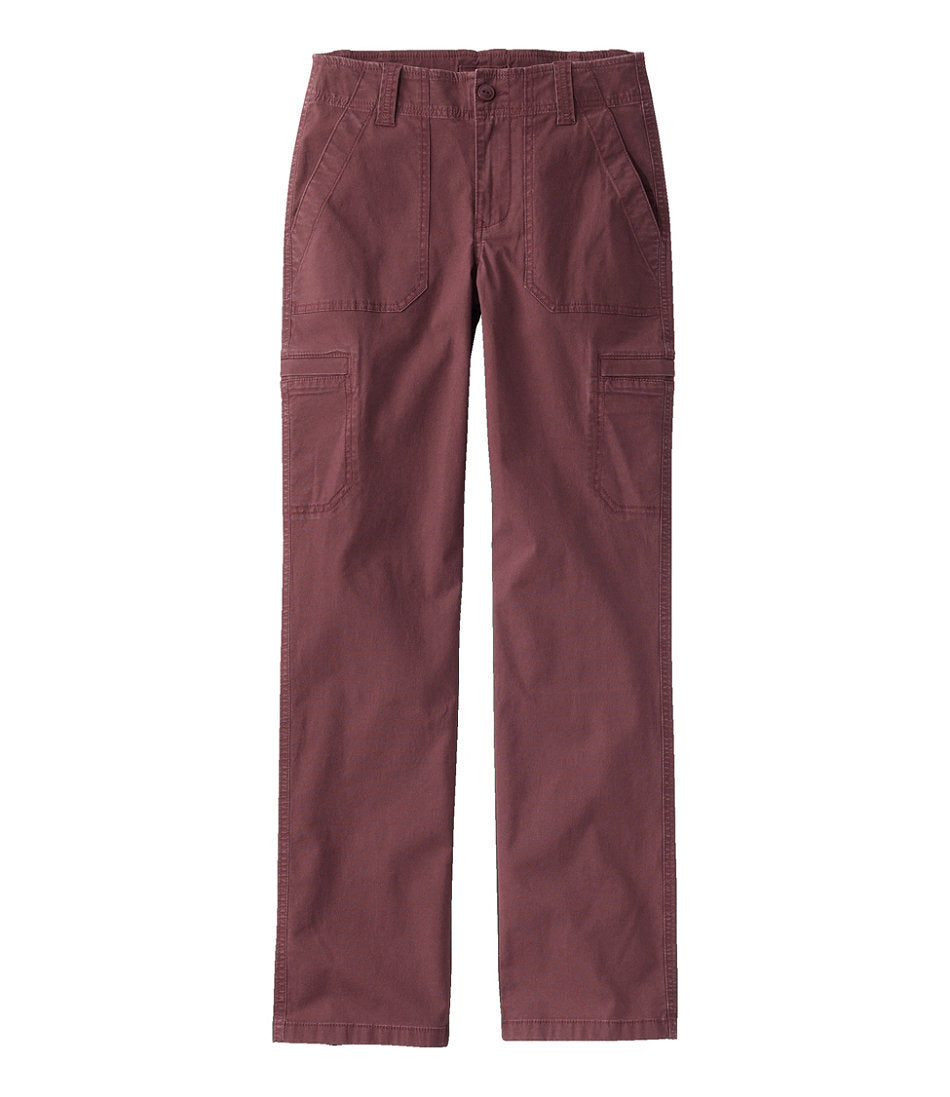 Women's 207 Vintage Cotton Canvas Pants Mid-Rise Straight-Leg Cargo
