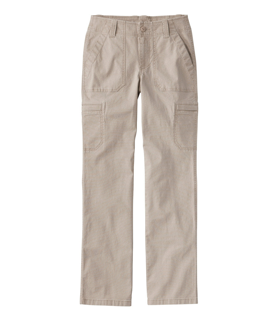 Women's 207 Vintage Cotton Canvas Pants Mid-Rise Straight-Leg Cargo