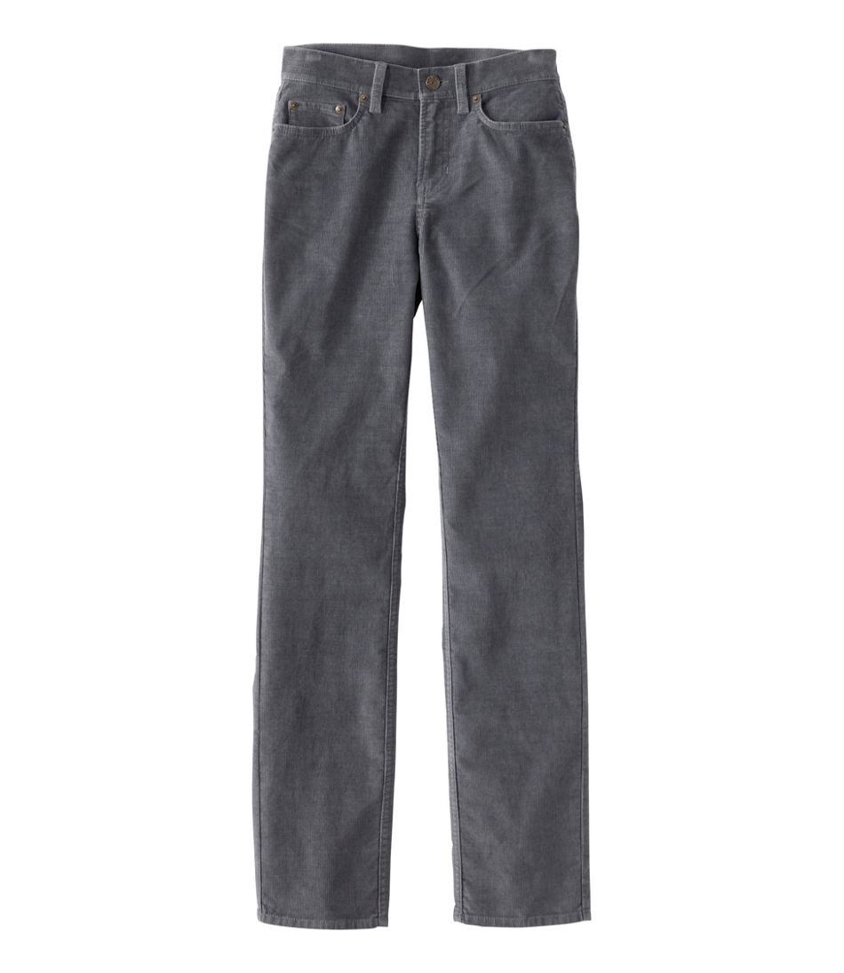 Mid-Rise Straight-Leg Women's BeanFlex Five-Pocket Corduroy Pants