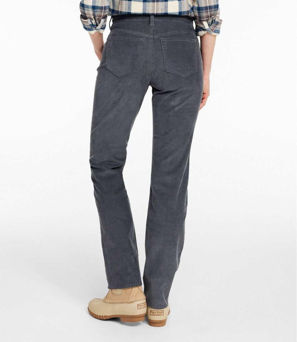 Mid-Rise Straight-Leg Women's BeanFlex Five-Pocket Corduroy Pants