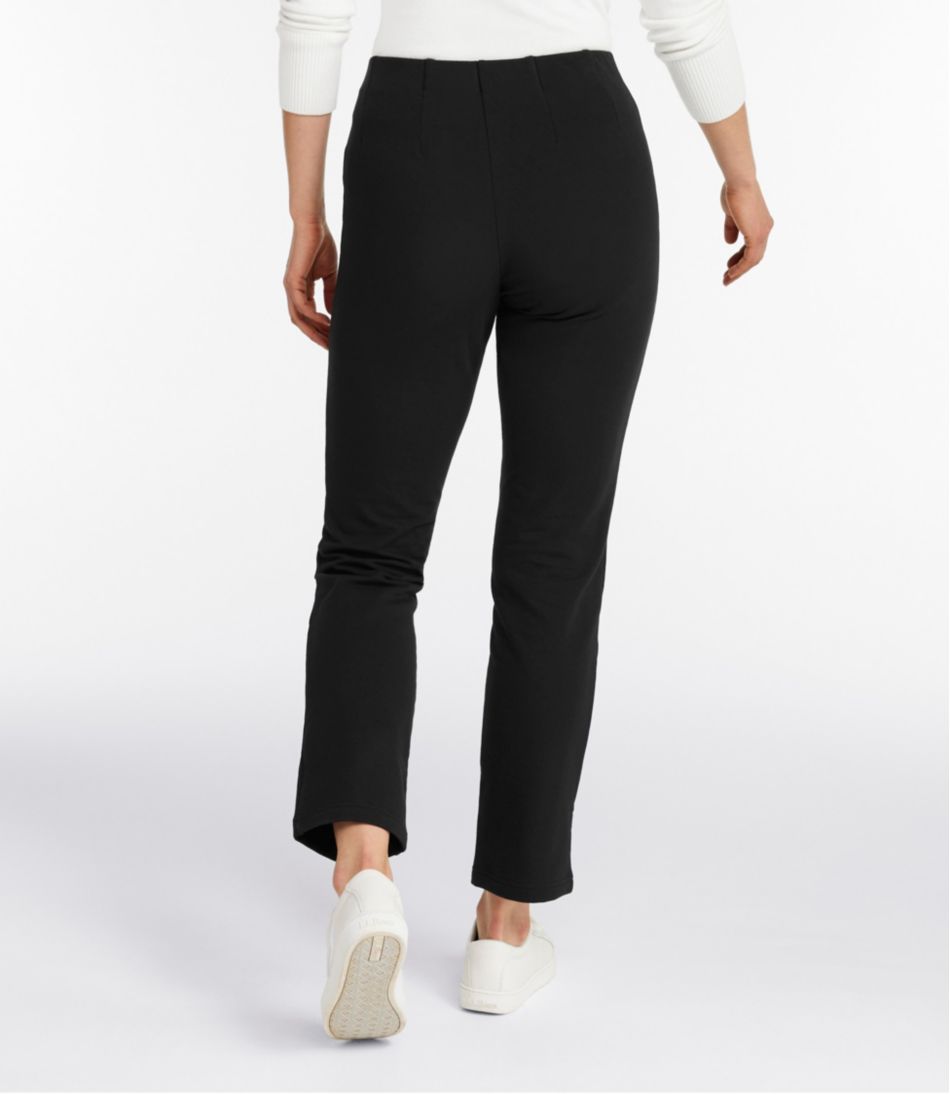 Fleece-Backed Slim-Leg Women's Perfect Fit Pants