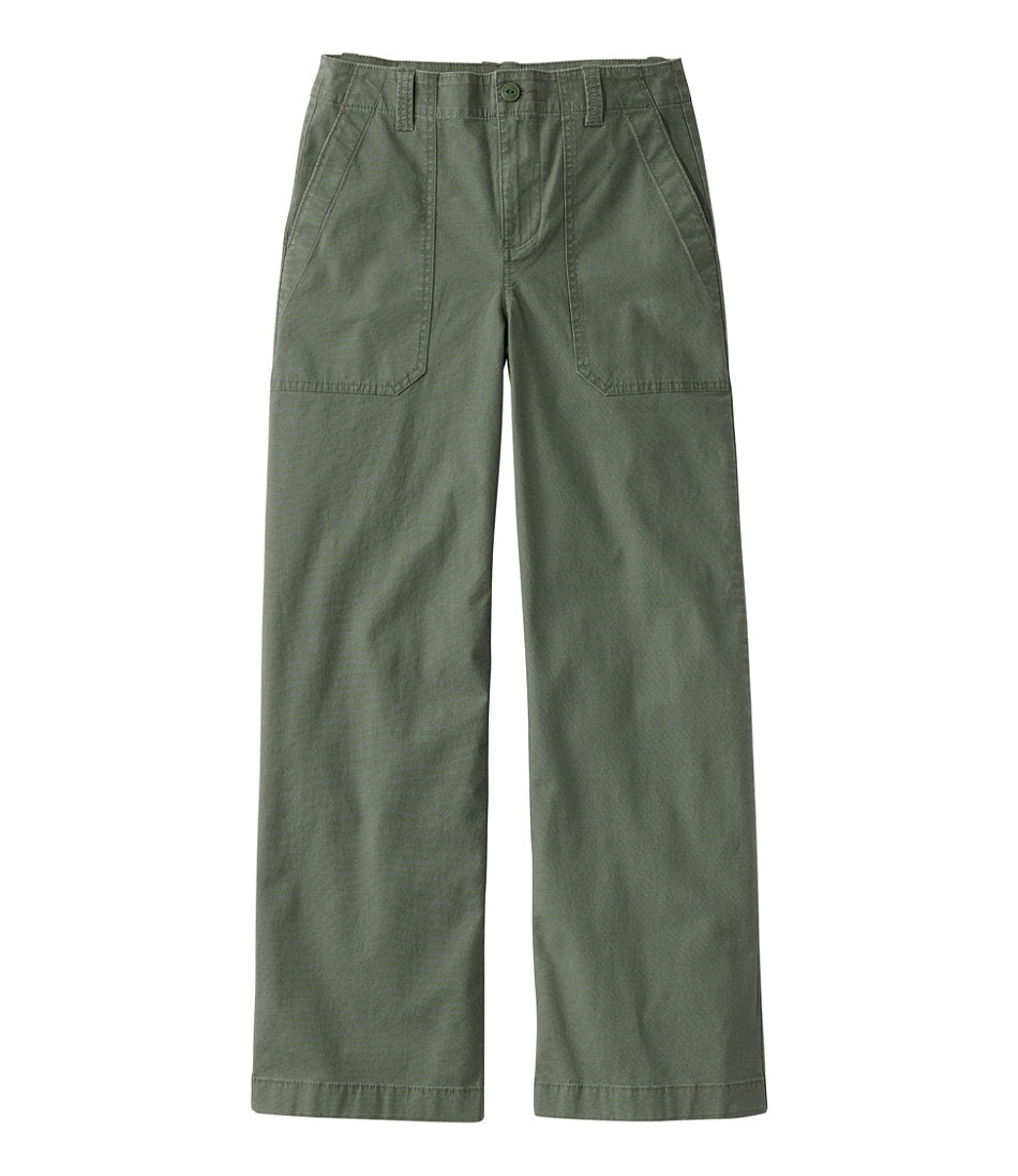 Women's 207 Vintage Cotton Canvas Pants High-Rise Wide-Leg