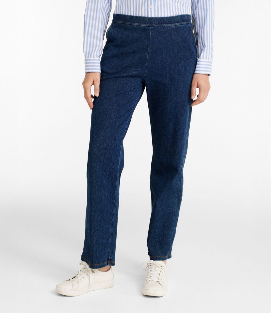 Denim Straight-Leg Women's Perfect Fit Pants