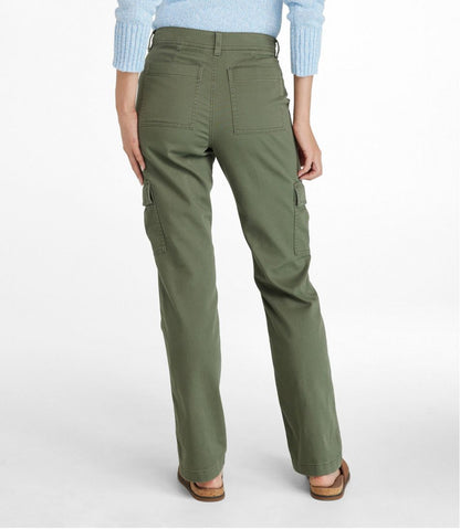 Women's Comfort Stretch Pants, Mid-Rise Straight-Leg Cargo