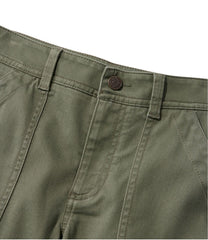 Mid-Rise Straight-Leg Cargo Women's Comfort Stretch Pants