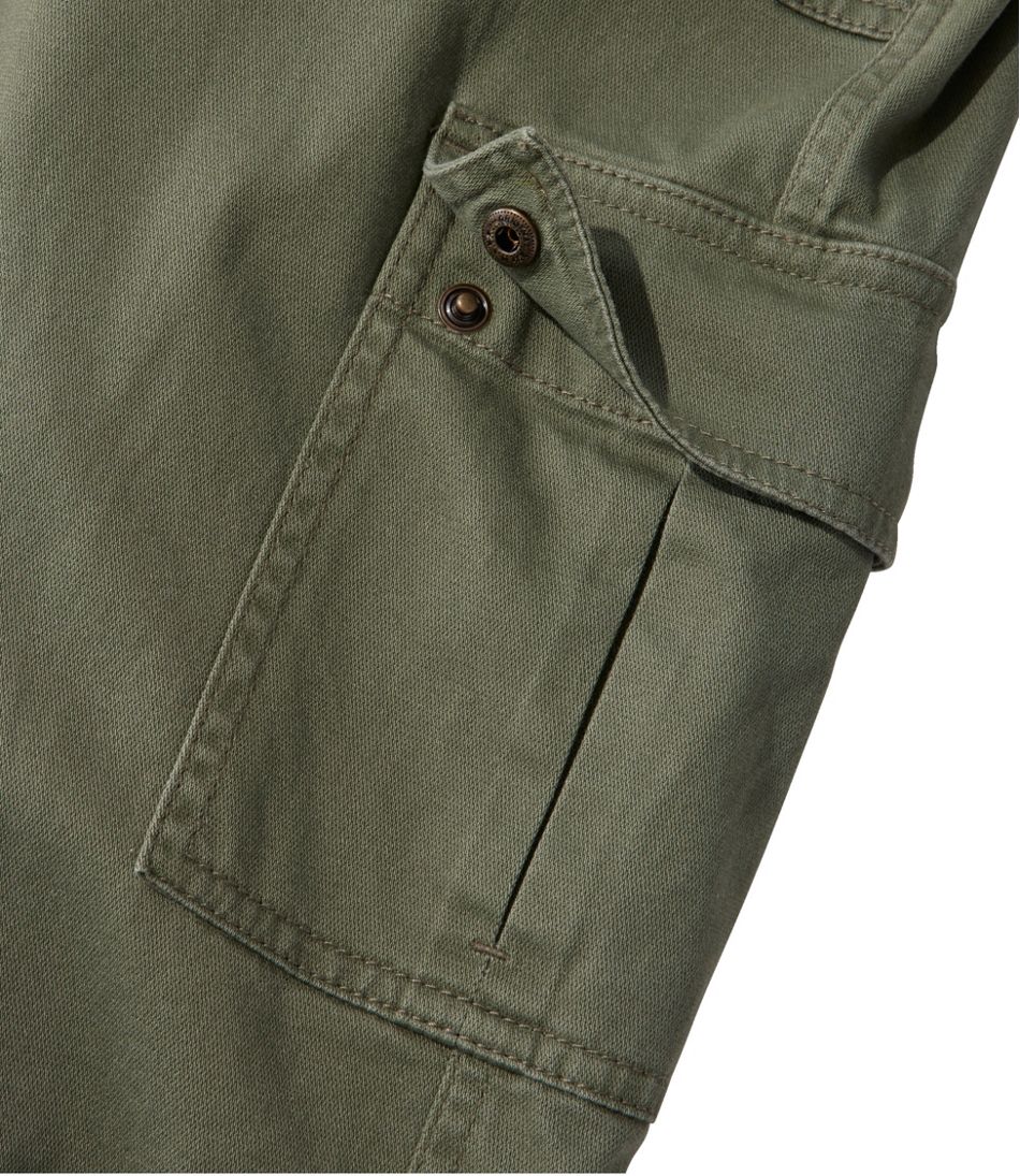 Mid-Rise Straight-Leg Cargo Women's Comfort Stretch Pants