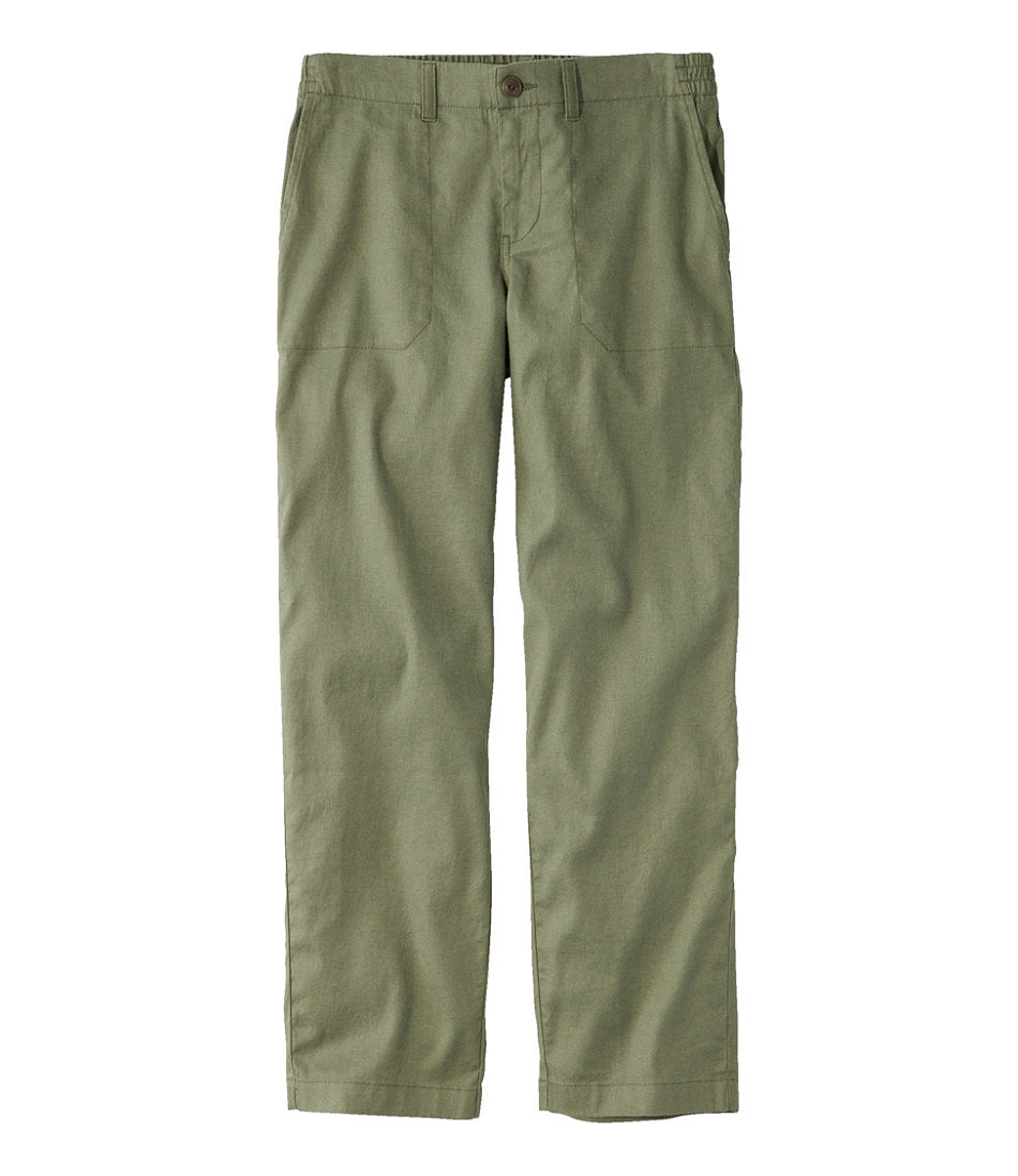 High-Rise Ankle Women's Comfort Stretch Cotton/Linen Pants