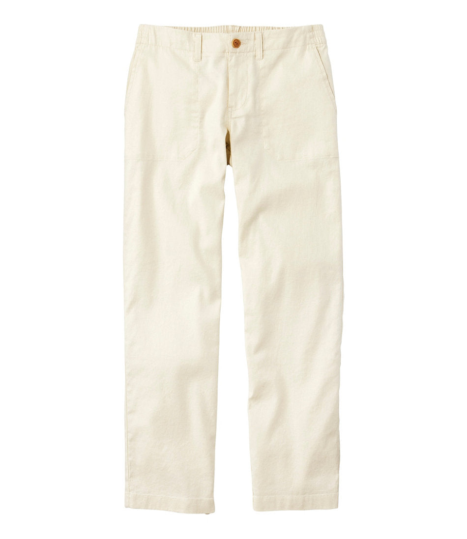 High-Rise Ankle Women's Comfort Stretch Cotton/Linen Pants