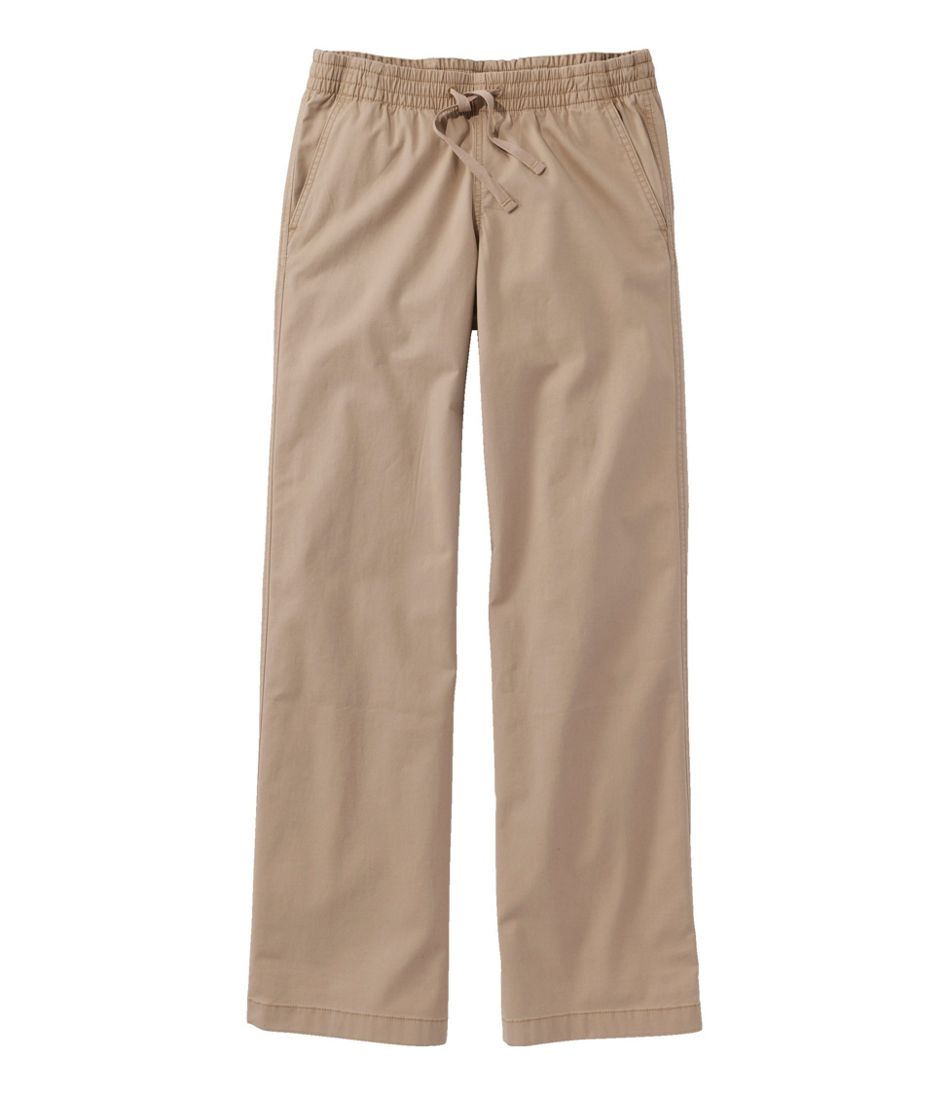 Lakewashed Pull-on Chinos Mid-Rise Wide-Leg