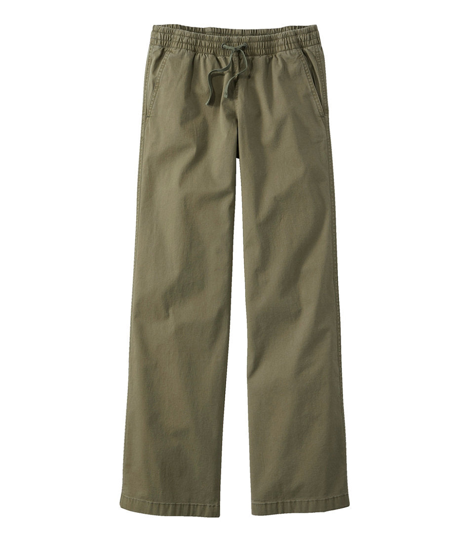 Lakewashed Pull-on Chinos Mid-Rise Wide-Leg