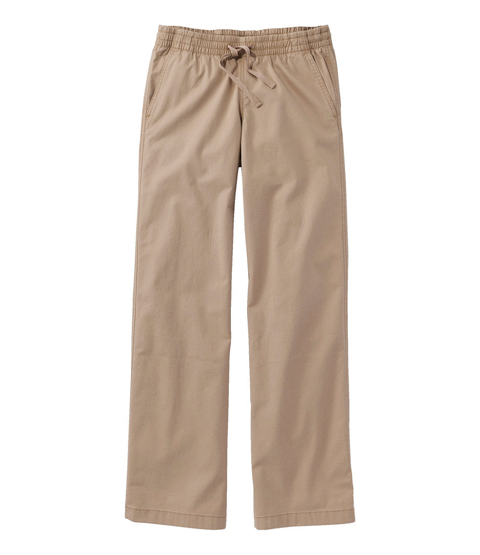 Lakewashed Pull-on Chinos Mid-Rise Wide-Leg