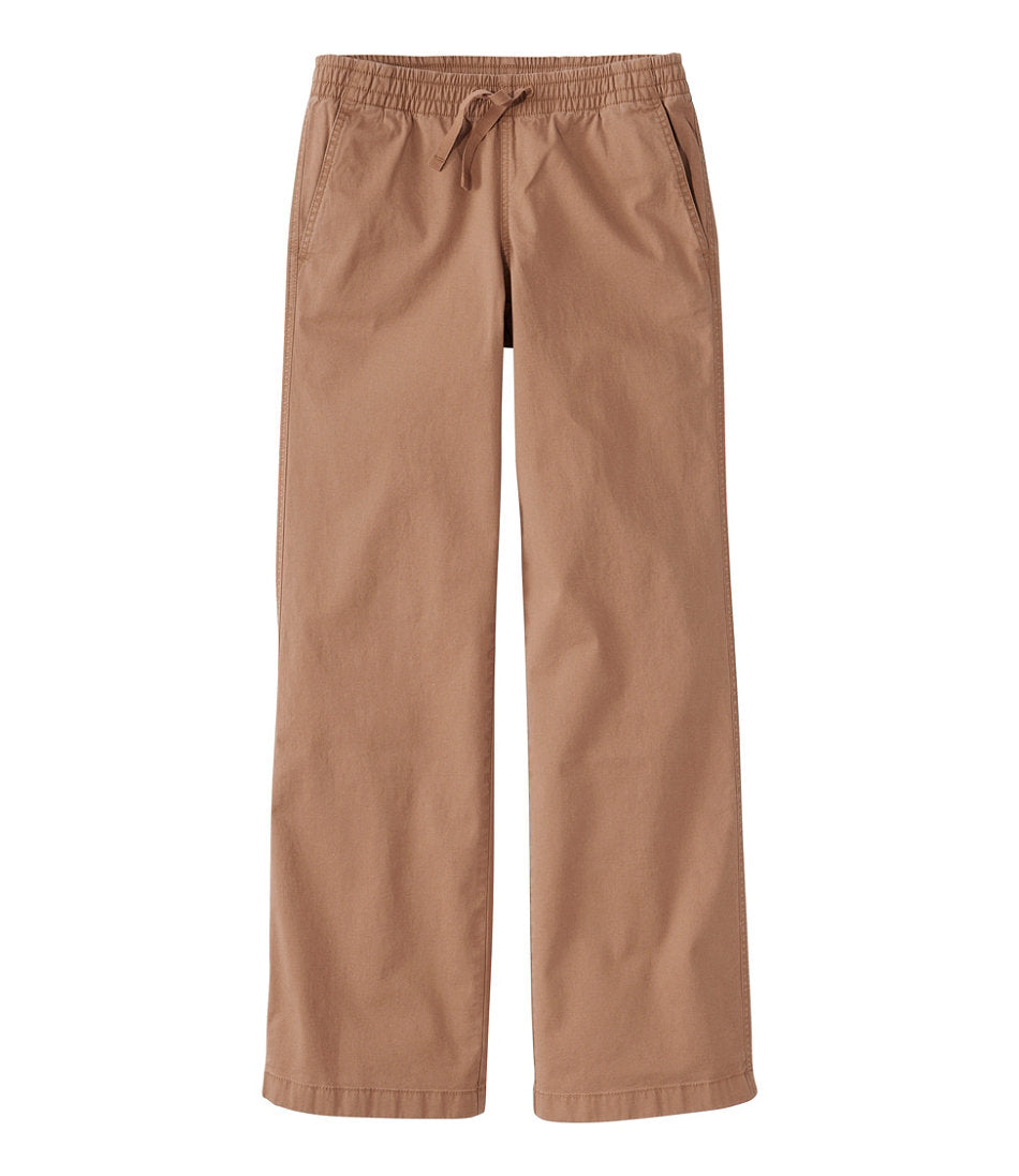 Lakewashed Pull-on Chinos Mid-Rise Wide-Leg