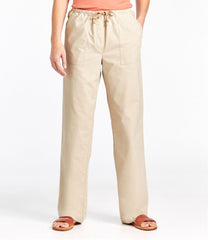 Women's Sunwashed Canvas Pants High-Rise Straight-Leg