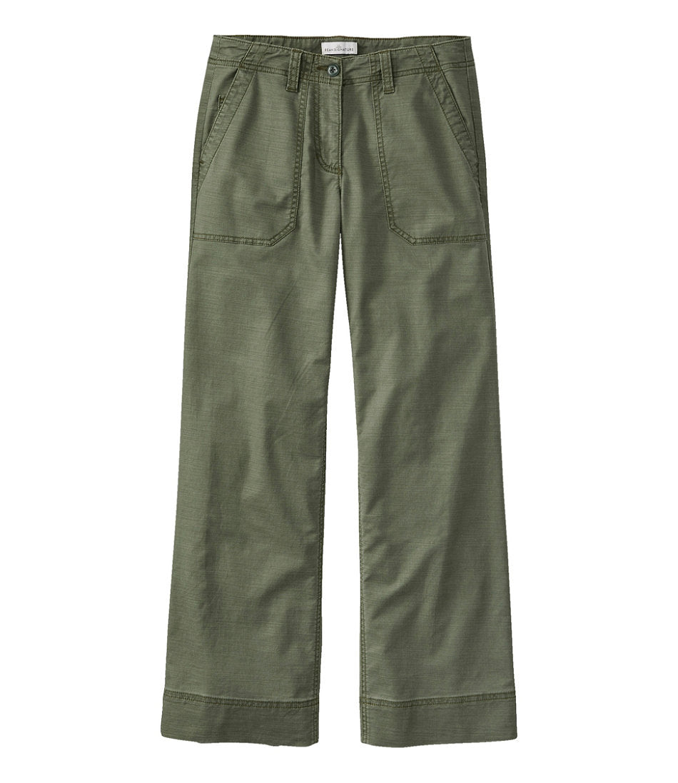 Women's Signature Utility Pants Mid-Rise Wide-Leg Ankle-Length