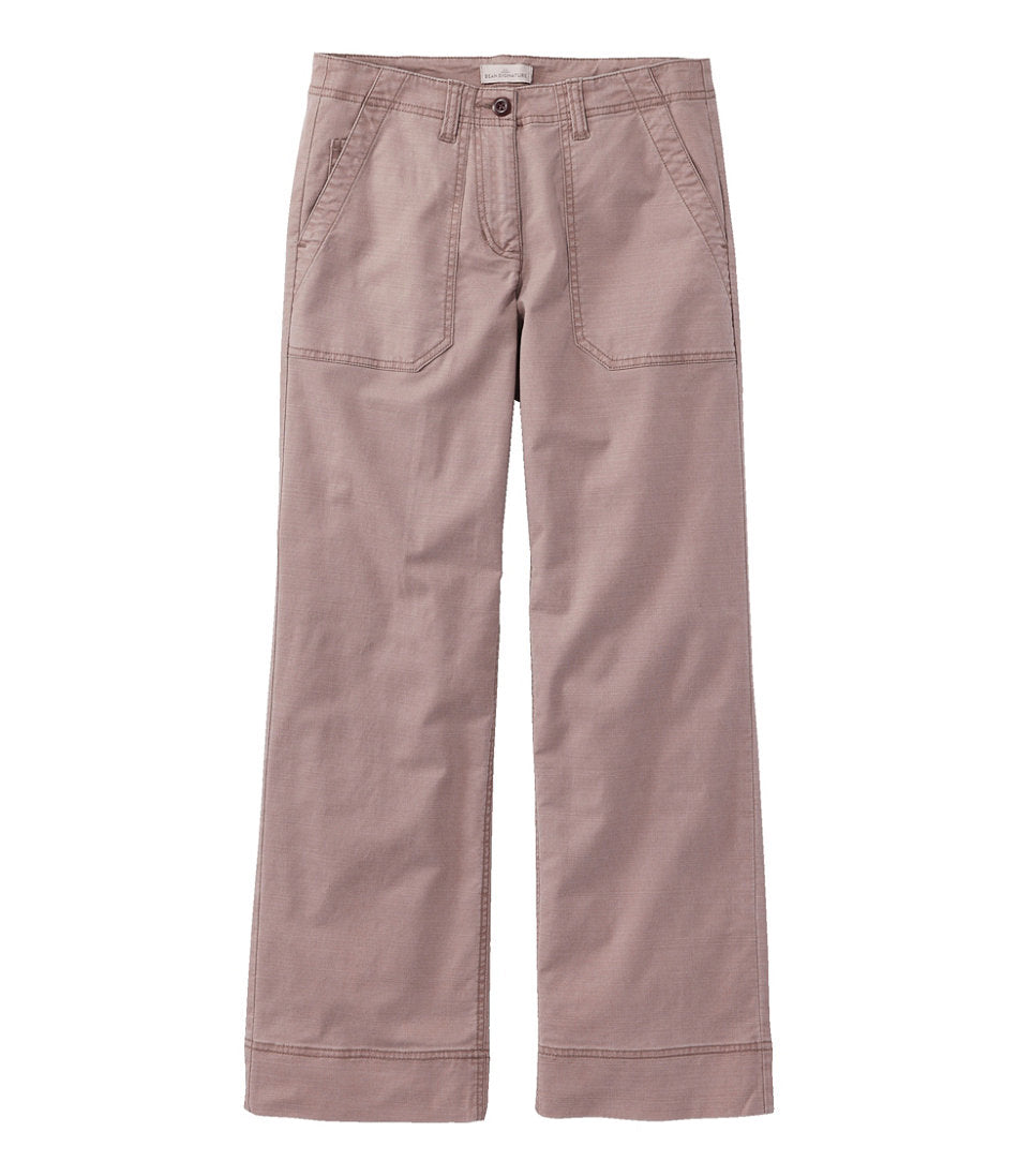 Women's Signature Utility Pants Mid-Rise Wide-Leg Ankle-Length