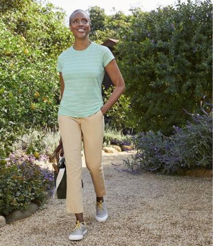 Women's Lakewashed Chino Pants, Mid-Rise Pull-On Ankle