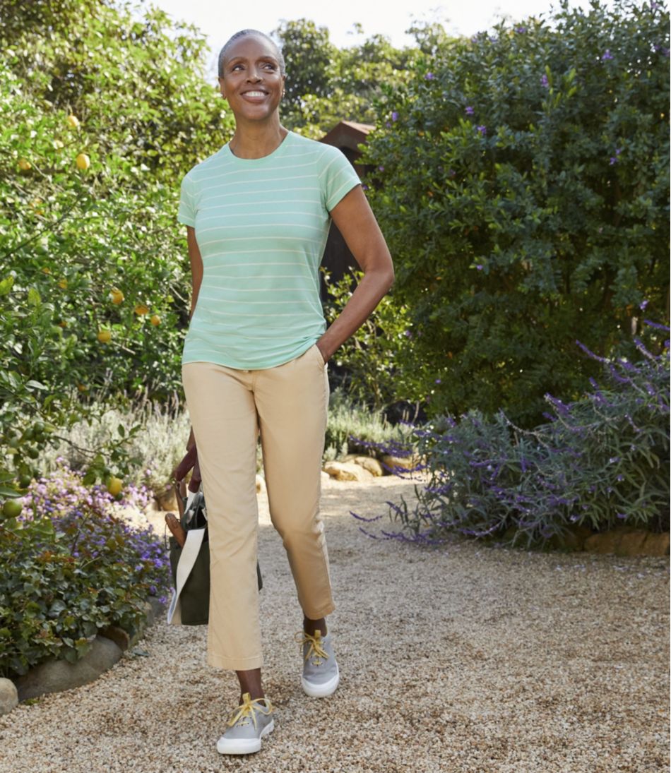 Mid-Rise Pull-On Ankle Women's Lakewashed Chino Pants