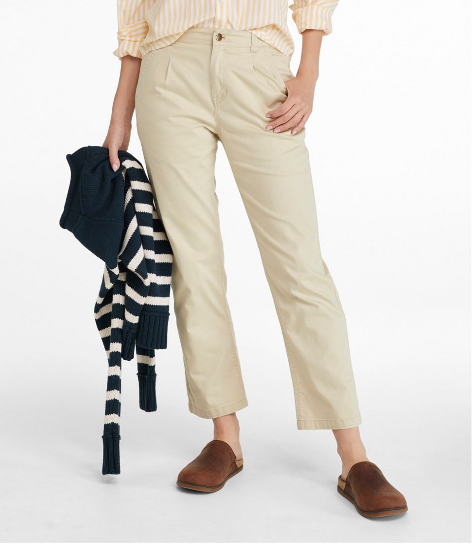 Ankle Women's Signature Easy-Cotton Pleated Chinos