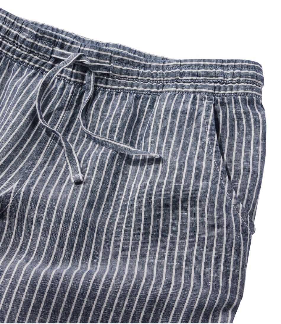 Stripe Women's Premium Washable Linen Pull-On Pants