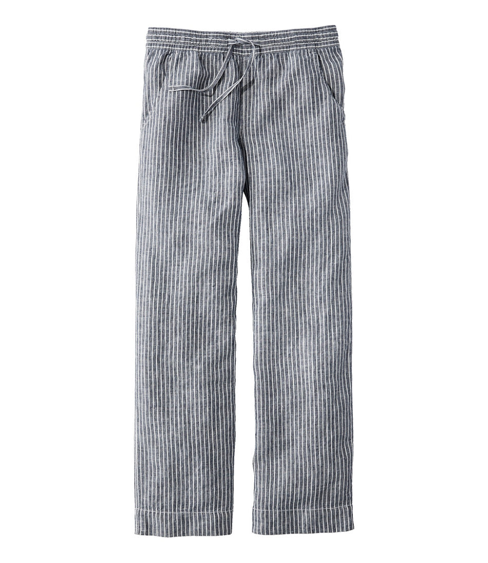 Stripe Women's Premium Washable Linen Pull-On Pants