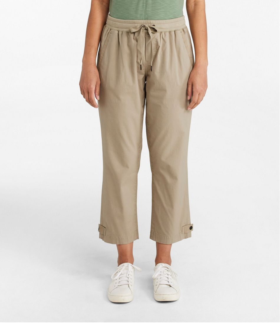 Women's Stretch Ripstop Pull-On Capri Pants Slim-Leg